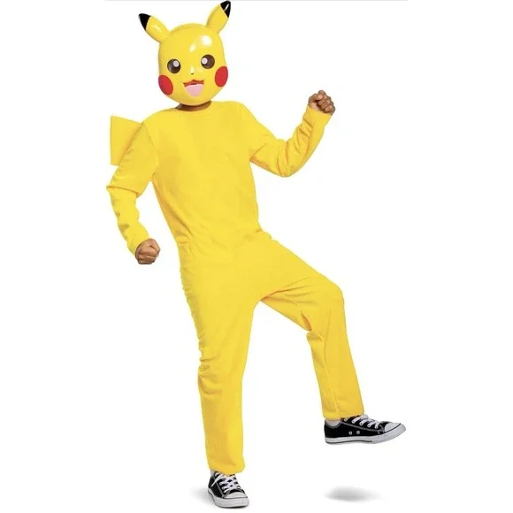 Pokemon Pikachu Halloween Costume Jumpsuit Brand New Size Kids‎ Medium 7-8