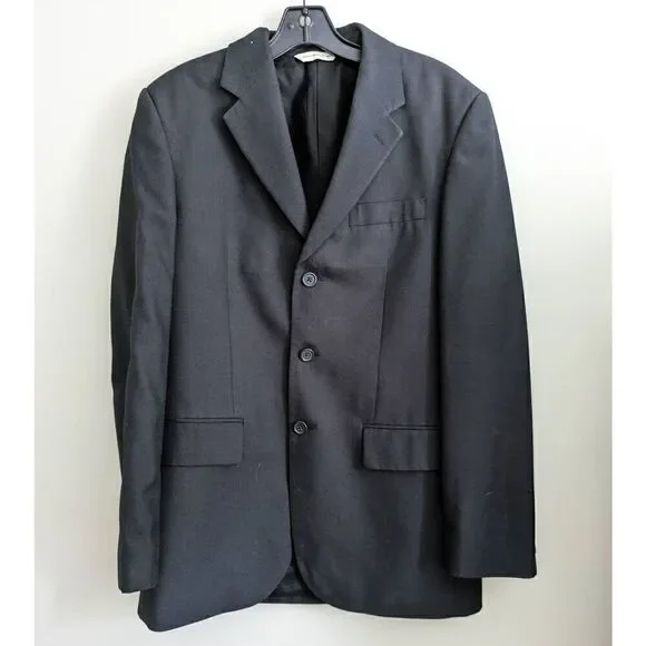 Perry Ellis Men's Black Suit Jacket 38 Regular