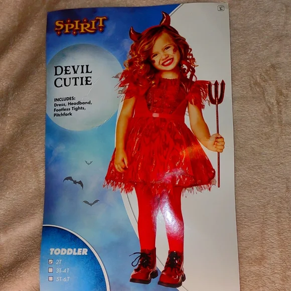 SPIRIT 💀HALLOWEEN Devil Cutie new costume size 2T