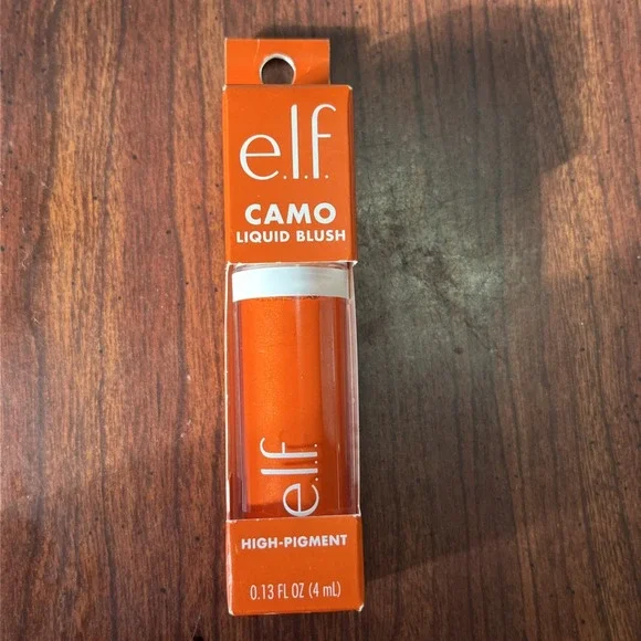 e.l.f. Camo Liquid Blush High-Pigment Gorg Orange Vegan‎ 0.13 fl oz (4 mL) 82420