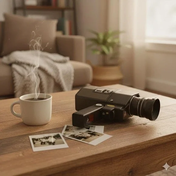 FOCAL XL-300 Super 8 Vtg Movie Camera with Shinkor Zoom Lens +‎ Light + Case