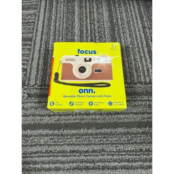 Onn. Reusable 35MM Film Camera (Brown)