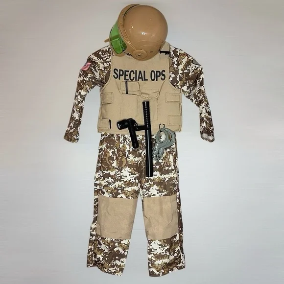 Special Ops Kids Camo Costume 6PC Size S (5/6) by Authentic Kids