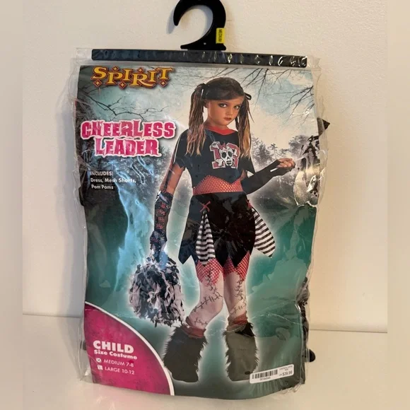 Spirit Cheerless Leader‎ Costume with Red and Black Details