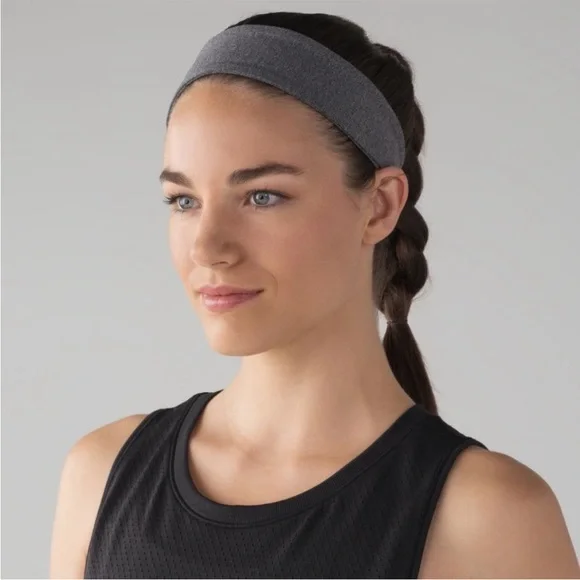 LULULEMON Fly Away Tamer Headband Gray One Size