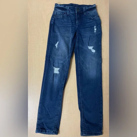 New Justice Girlfriend Denim Jeans Dark Fade size 8 slim never worn