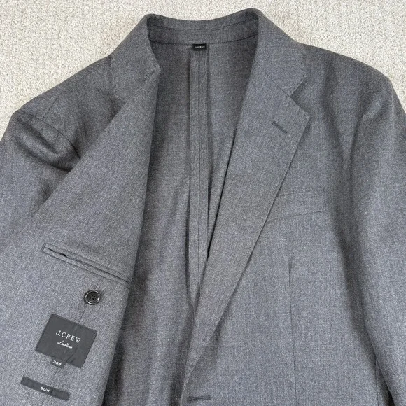 J Crew Ludlow Men's 36S Slim Unstructured Moon Cloth Gray Two Button Blazer