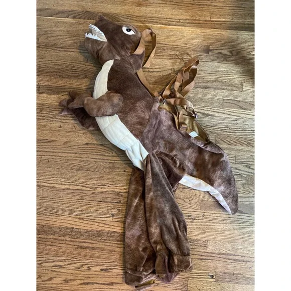 Walmart Brown T-Rex Dinosaur Plush Ride-On Toddler Costume 3T-4T WMPT67001WM