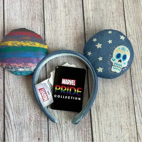 Marvel Captain America Pride Disney Ears Headband NWT