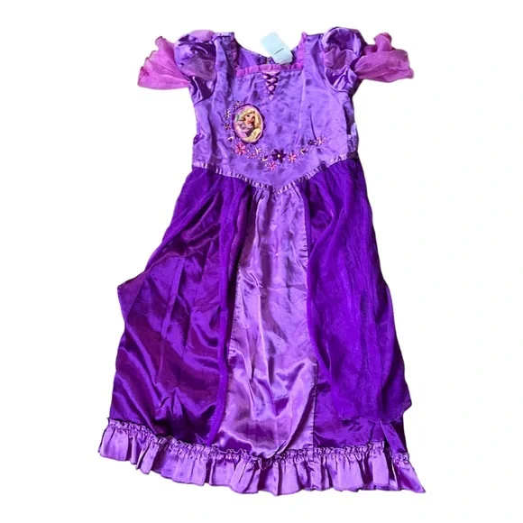 Disney Store Rapunzel Princess Costume Dress Girls 4T Tangled Purple Dress-Up