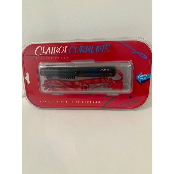 Clairol Currents Styling Brush With Carry Case & Neon‎ Light Model SQ 2 Sealed
