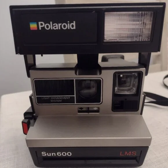 Vintage Polaroid Sun 600 LMS Instant Camera untested as is
