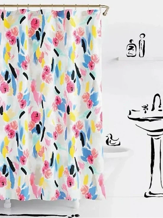 Kate Spade Paintball Shower Curtain 70” x 73
