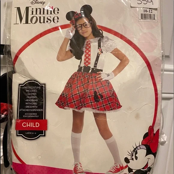 Minnie Mouse costume- Nerd Minnie size 10-12