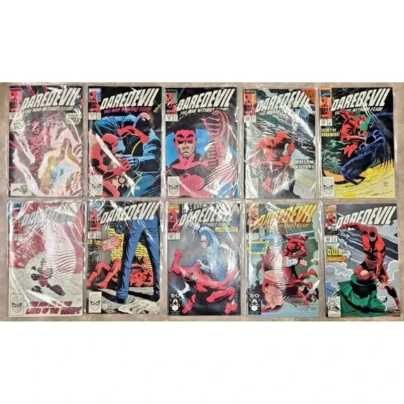 Marvel Comics Daredevil Lot of 10. # 264, 267, 268, 276, 278, 280, 284, 290, 296