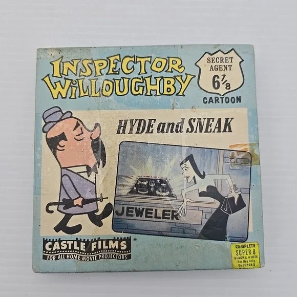 Vintage Castle Films Inspector Willoughby 8mm‎ Film