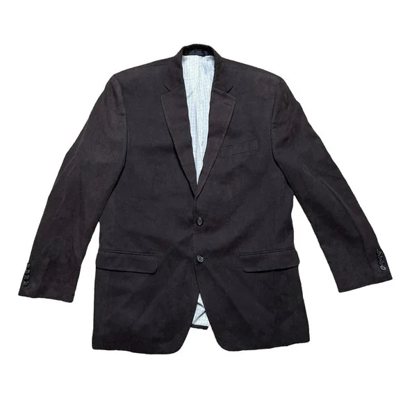 Ralph Lauren 2 Button Front Blazer Corduroy Fully Lined Brown Mens Size 42R