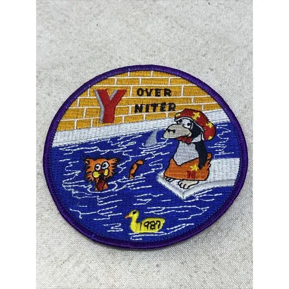 Vintage Cub Boy Scout‎ Patch Y Overniter RARE Cat Shark Duck 1987