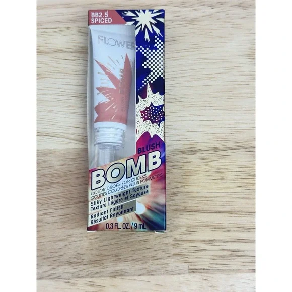 Flower Beauty Blush Bomb Color Drops Shade Spiced BB2.5 0.3 fl oz‎