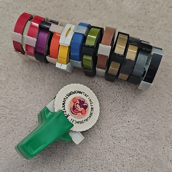 Vintage Label Maker with Assorted Tape Colors