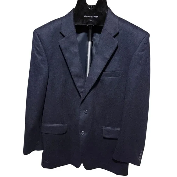 Jos. A. Bank 100% CASHMERE Blazer Men's 44R Navy Sport Coat - Flaws - Fair