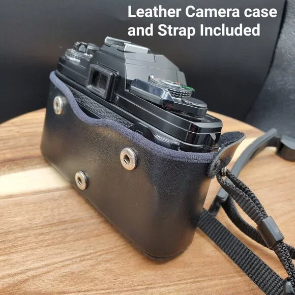Minolta X-700 35mm SLR Camera & MD Rokkor-X 50mm f/1.7 Lens with Leather Case