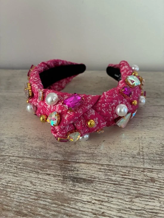 Brianna Cannon Adult Pink Jeweled Headband