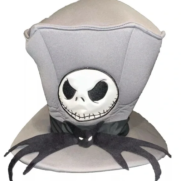 Gray Kids Costume Hat with Skull Design