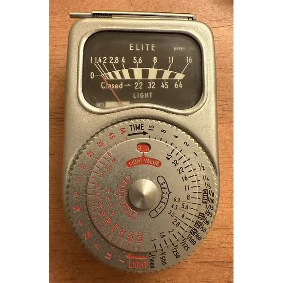ELITE HYPER Exposure Meter Photo-Electric w/ Case & Box‎ Made in Japan
