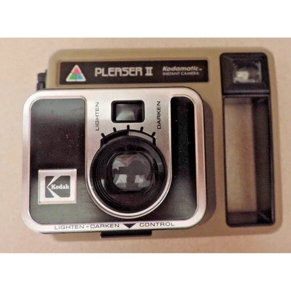 Vintage Kodak Kodamatic Pleaser 2 Instant Camera Brown Retro Film Camera