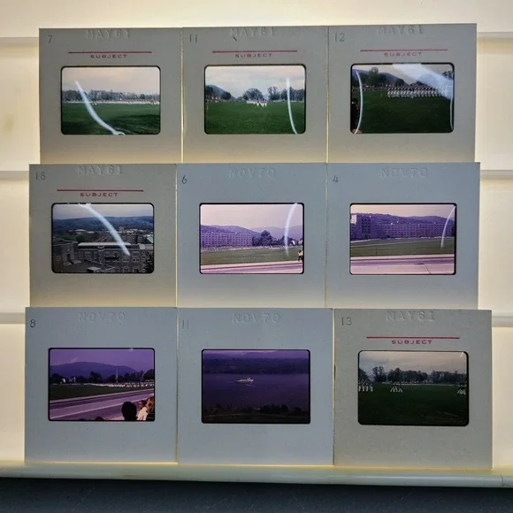 Lot Of 26 - 35mm Kodachrome Slides West Point‎ USMA Photos Mixed Lot 1961 & 1970