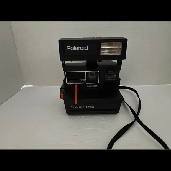 Polaroid OneStep Flash Camera - Black and Orange