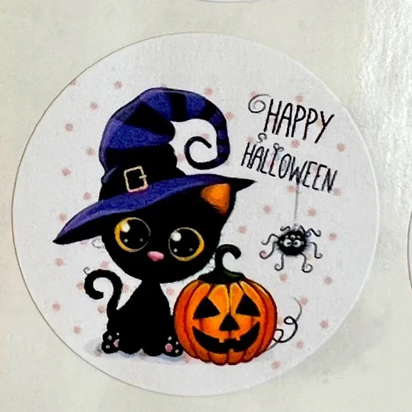 HAPPY HALLOWEEN STICKERS 90 CNT NWT BOUTIQUE