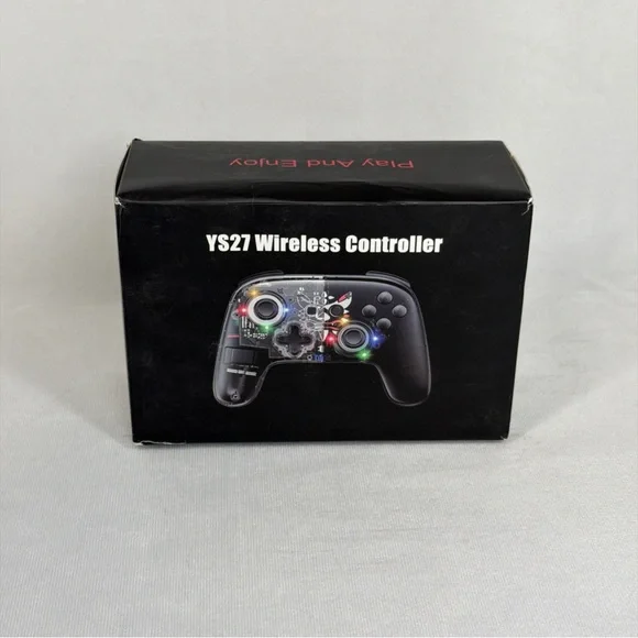 YS27 Gamepad NON-OEM Controller‎ - Black (New/Open Box)