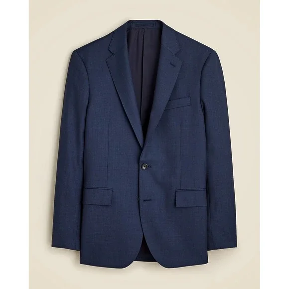 J.Crew Ludlow‎ Slim-fit suit jacket Italian worsted wool 44/R Mariner Blue NWT