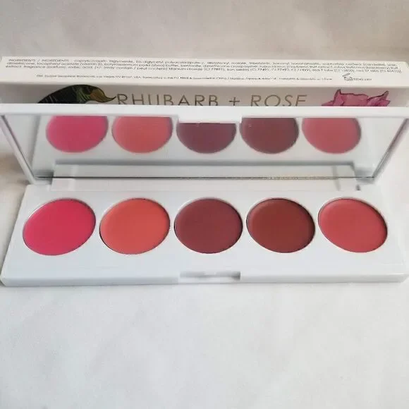 Seraphine Botanicals - Creamy Lip & Cheek Palette - Rhubarb + Rose