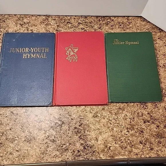 Lot of 3 Vintage Junior Youth Hymnals Church‎ School Music Christian Religious