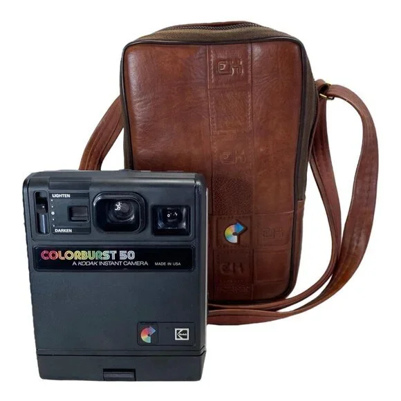 Kodak Colorburst 50 Instant Film Camera Polaroid Type with Bag Vintage