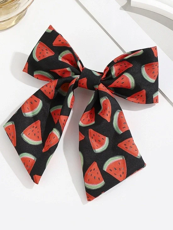🍉Watermelon Bow Barrett clip🍉