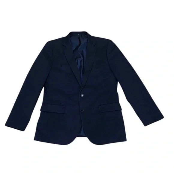 J Crew Thompson Blazer Size 40R Navy Blue Cotton Blend