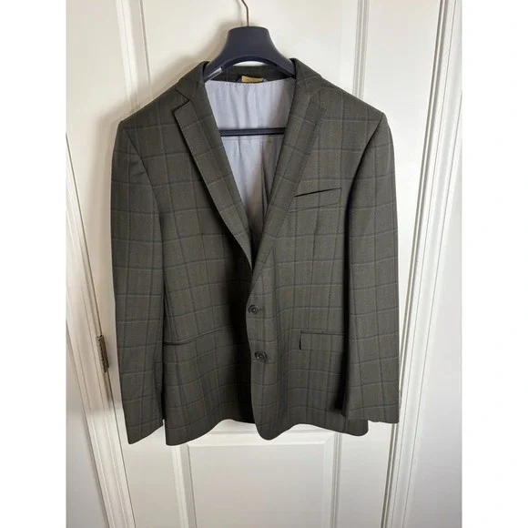 BROOKS BROTHERS Explorer Regent Wool Bl Plaid Blazer Sport Coat Jacket 42R