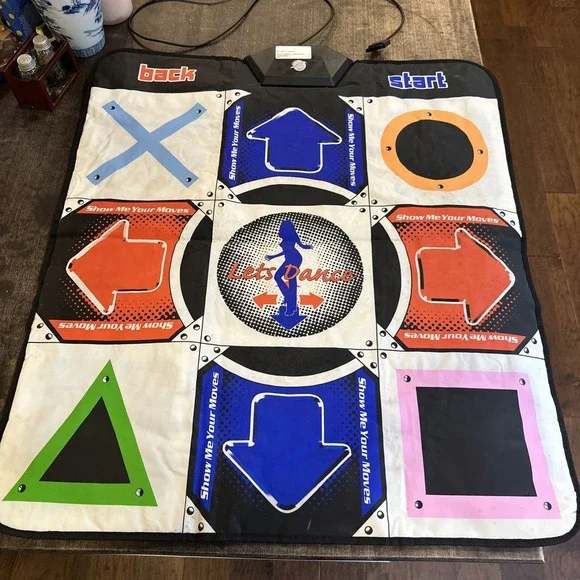 Pelican Universal Dance Pad Mat PS2?? Revolution Lets Dance Not Tested Set Of 2