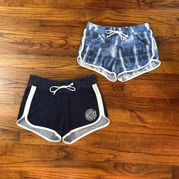 Justice Active Wear Activewear Athletic Shorts Bundle Size Medium stretch waist