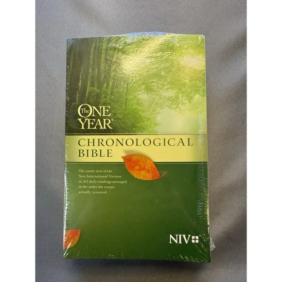 The One Year Chronological Bible, NIV, Shrink Wrapped Soft‎ Cover From Tyndale