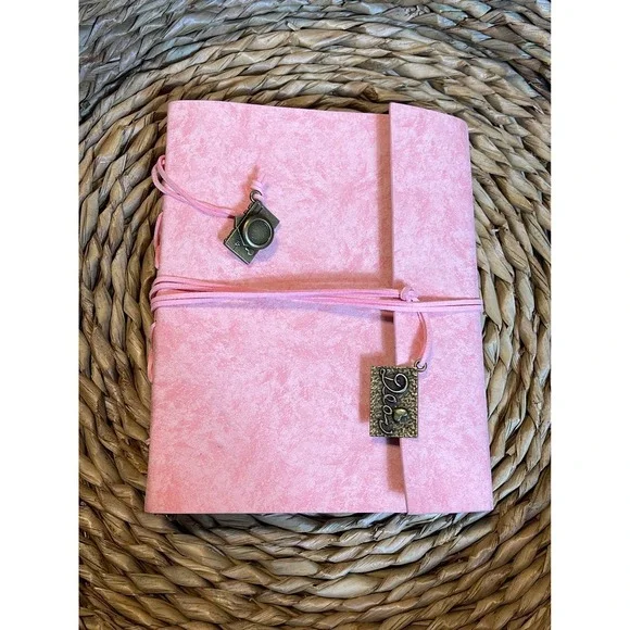Junk Journal Book Vintage Style Leather Binder‎ Book