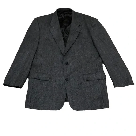 Hart Schaffner Marx Blazer Suit Jacket Size 44 Gray