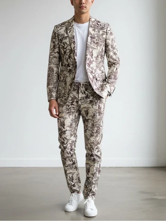International Concepts SET Slim Fit Summer Wedding Print Small 30W 30L