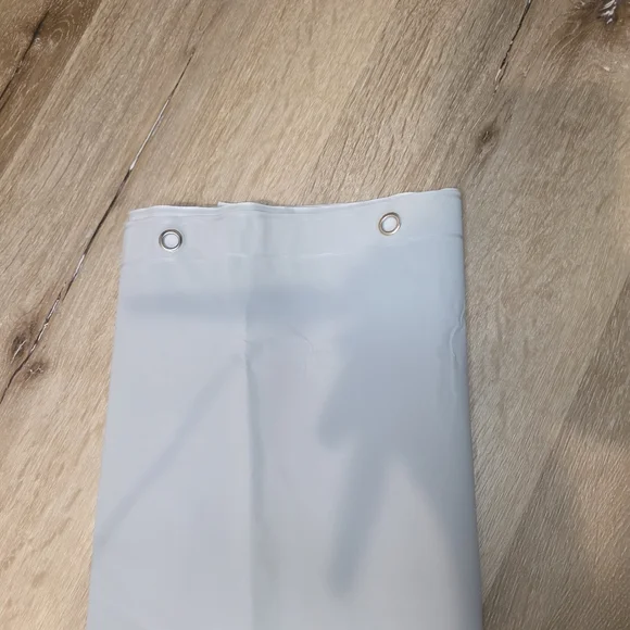 White Shower Curtain with Grommets