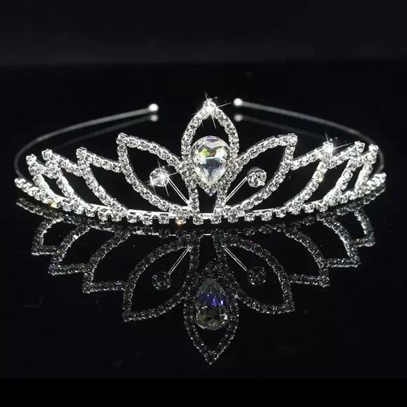 🌟 Rhinestone Crown Headband Wedding Party Bridal Tiara