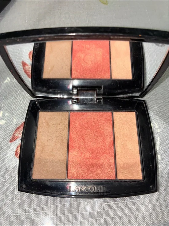 VINTAGE LANCÔME BLUSH SUBTIL PALETTE TRIO NECTOR LACE in Peach and Coral Shades